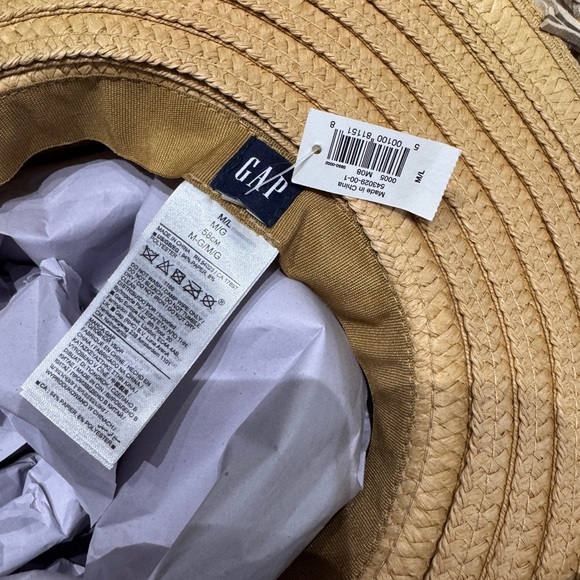 NWT Gap Sun Straw Hat - Picture 5 of 5